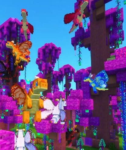 Magical Forest with creatures